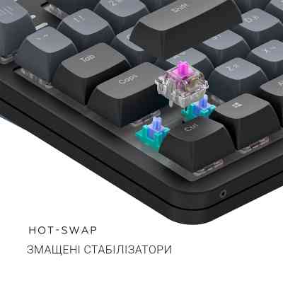 Клавиатура Dark Project ALU87 Midnight ABS RGB Mech G3MS Zircon Black (DPKB_MIDNIGHT_87_ANSI_UA) Винница