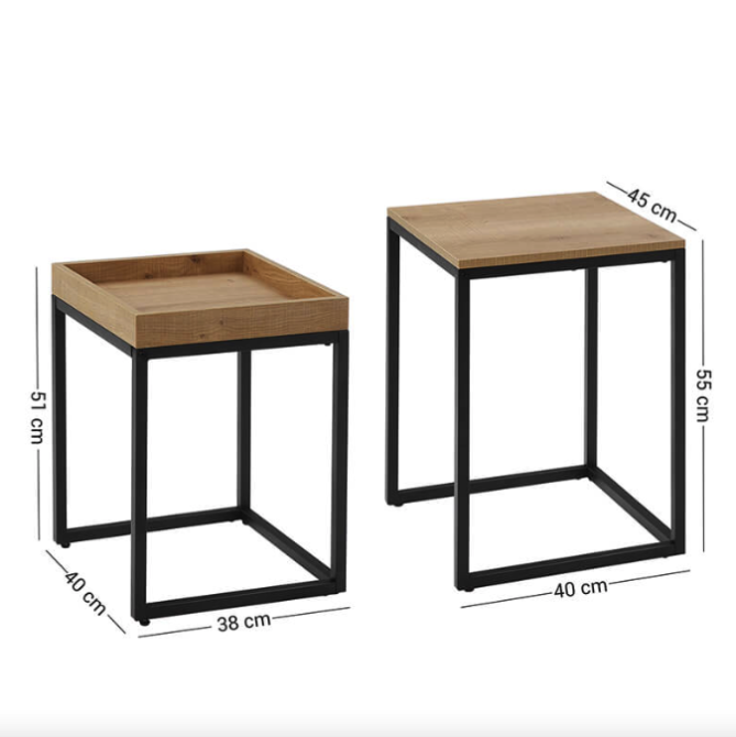 Комплект журнальних столиків Leobert Ascet в стилі Loft 2 шт Киев - изображение 3