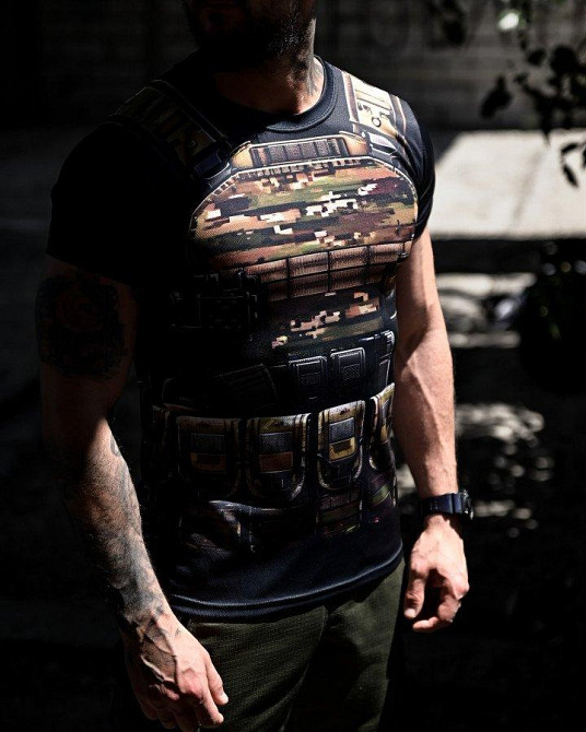 Тактическая потоотводящая футболка oblivion  ARMOR  ДЛ7159 Одесса - изображение 4