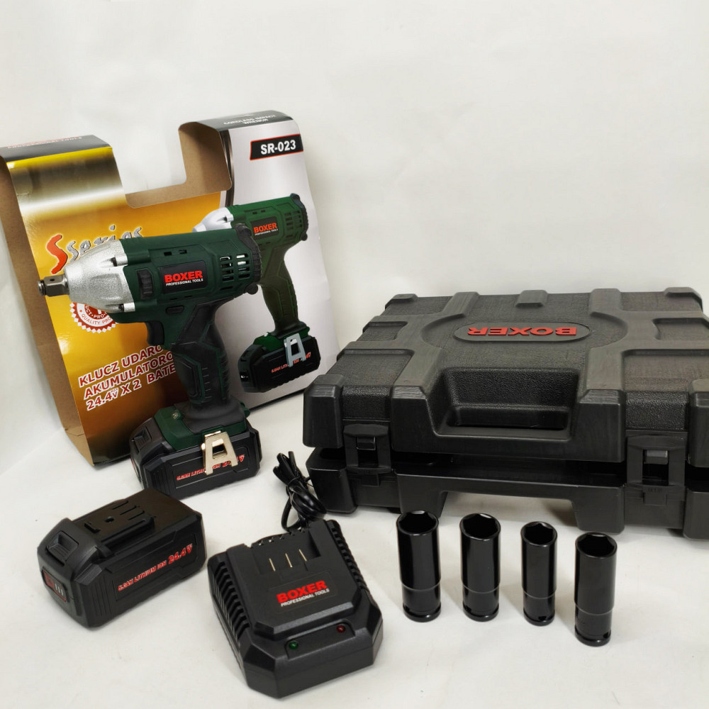 Гайковерт професійний акумуляторний 2400 об/хв Boxer SR-023 для автосервісу YB-75 Львів - фото 6