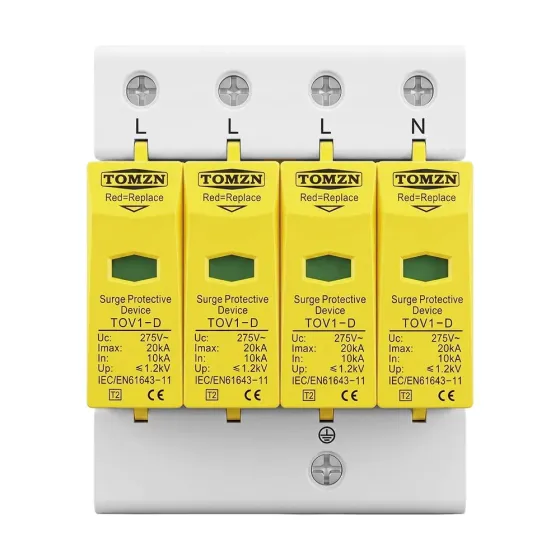 Обмежувач напруги TOMZN TOV1-20/4P 275V AC 10-20kA під DIN-рейку 4 полюси (51-00128) Киев