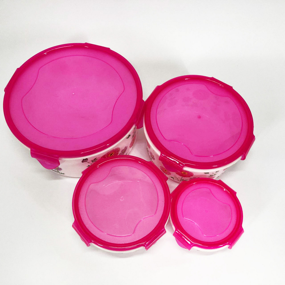 Набір пластикових судків UNIQUE UN-1512. Колір: рожевий LM-45 Львів - фото 5