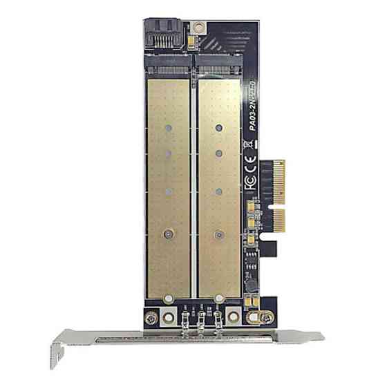Адаптер Ugreen для установки SSD M.2 NVMe + M.2 NGFF в слот PCI-E 3.0 x4 CM302 70504 Николаев