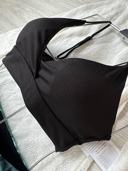 Купальник жіночий роздільний у рубчик з арнаментом M Харків - фото 6