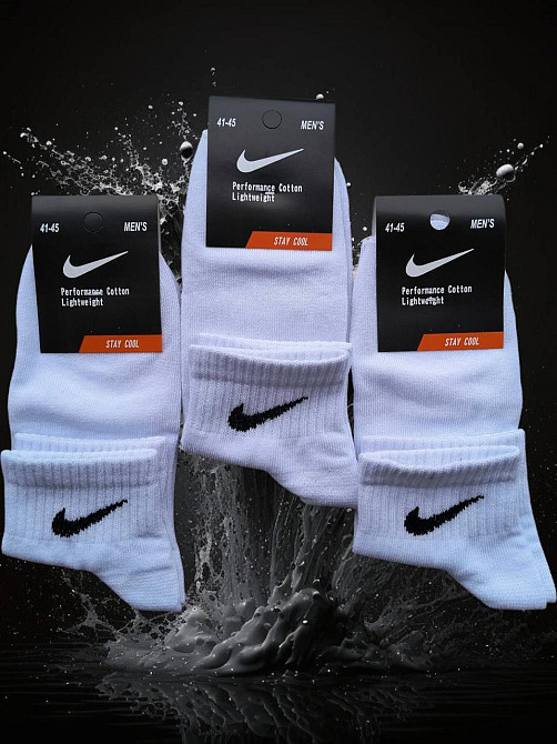 Набор мужских спортивных носков средней высоты. 3 штуки. Размер 41-45 Киев - изображение 6