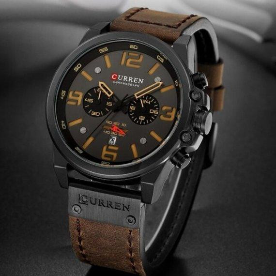 Часы мужские наручные Curren Monreal Armor Black (2 ремешка) Винница - изображение 4