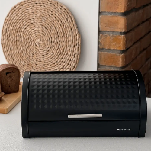 Хлібниця 35,5*21,5*19,5см бамбук/нержавіюча сталь 1122 KAMILLE Житомир - фото 1