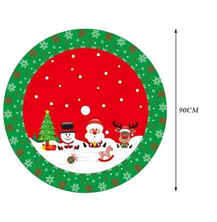 Коврик для елки 90 см разноцветный Киев