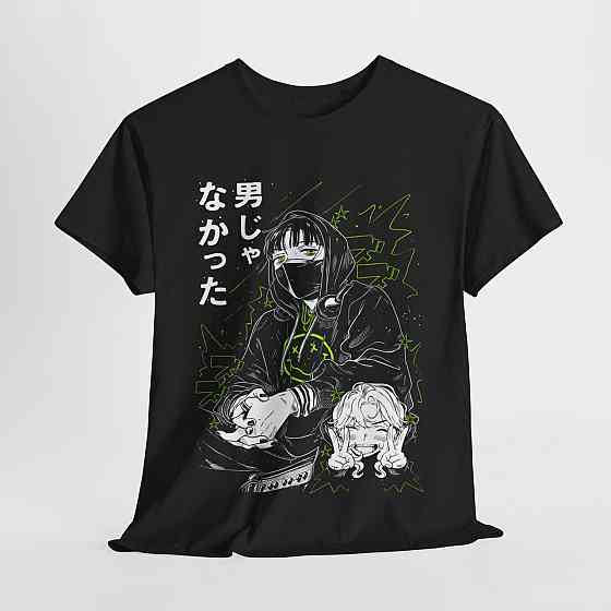 Футболка для мальчика аниме Митсуки Кога Йури Нев оверсайз (рост от 165 до 180 ) Черний AnimeJ0788m Днепр