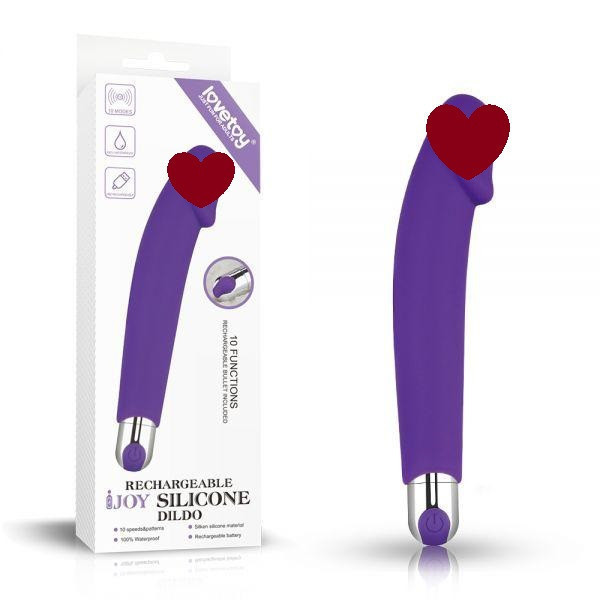Ефективний вібромасажер Rechargeable IJOY Silicone Dildo Sex Aura Київ - фото 1