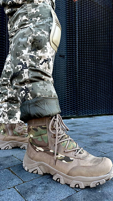 Зимние штаны пиксель с наколенниками , тактические зимние теплые штаны пиксель материал рип стоп с наколенника Львов - изображение 6