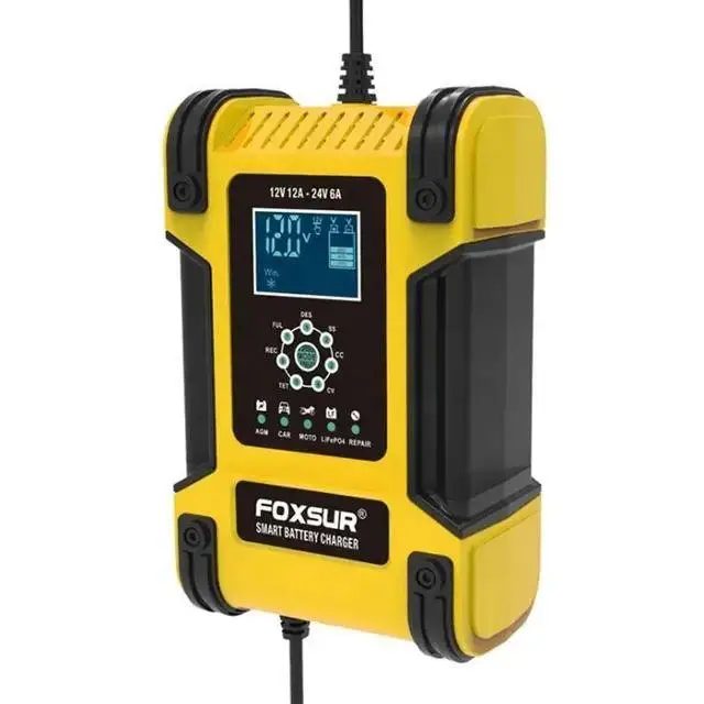 Автоматическое зарядное устройство Foxsur 12-24V 12А для авто аккумулятора Винница - изображение 4