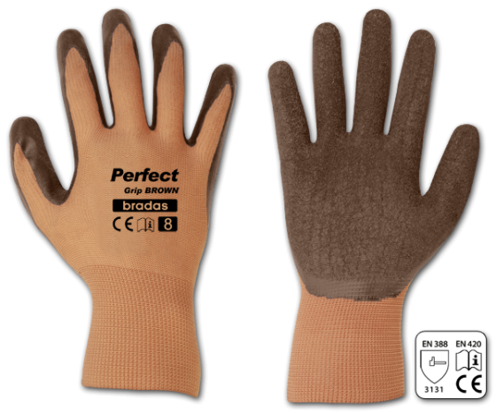 Перчатки защитные PERFECT GRIP BROWN латекс, размер 10, RWPGBR10 Киев