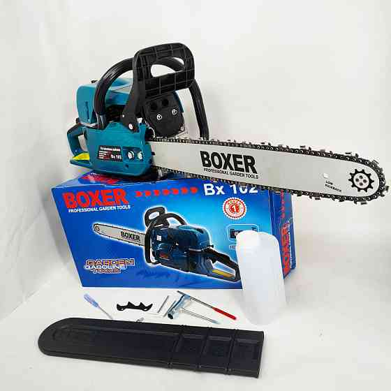 Бензопила Boxer BX-102 5,9 КВт З Двома Напрямними І Ланцюгами SK-72 Львів