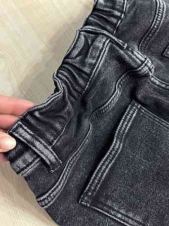 Джинси жіночі Derun 8209-8210 утеплені палаццо на флісі з ременем чорні, чорний, 30, 30, 80 см, 105 см Київ