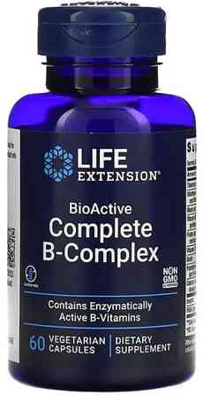 Б-комплекс вітамінів Life Extension BioActive B-Complex 60 вег капс Київ