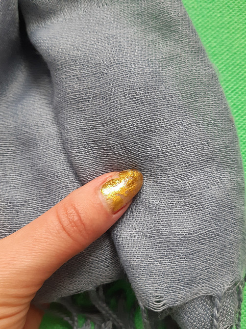 Шарф женский теплый цвета джинс - размер шарфа приблизительно 170*65см, 100% полиэстер Киев - изображение 3