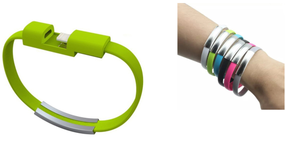 Кабель-браслет iPhone 5/5S/6/6+/iPad, зелений RTL Вінниця