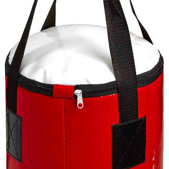 Мешок боксерский Цилиндр ременное крепл. ПВХ  Бочонок SPORTKO MП-6 (d-29см,вес-15кг, h-75см) Вишнёвое