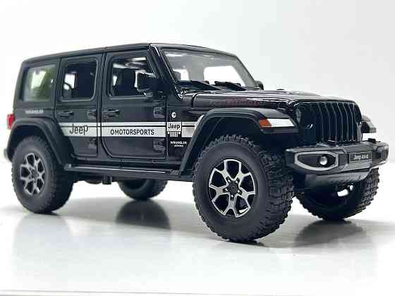 Машина Автосвіт Jeep vlanger інерційна відчиняються двері капот багажник 21см Чорна (AP-1979) Чернігів