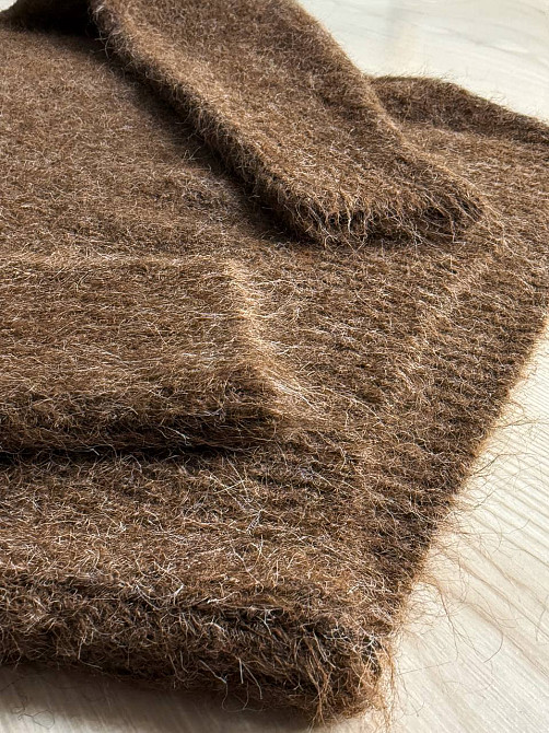 Светр жіночий A-N 19-1 з коміром поло теплий вільний, коричневий, one size Київ - фото 15