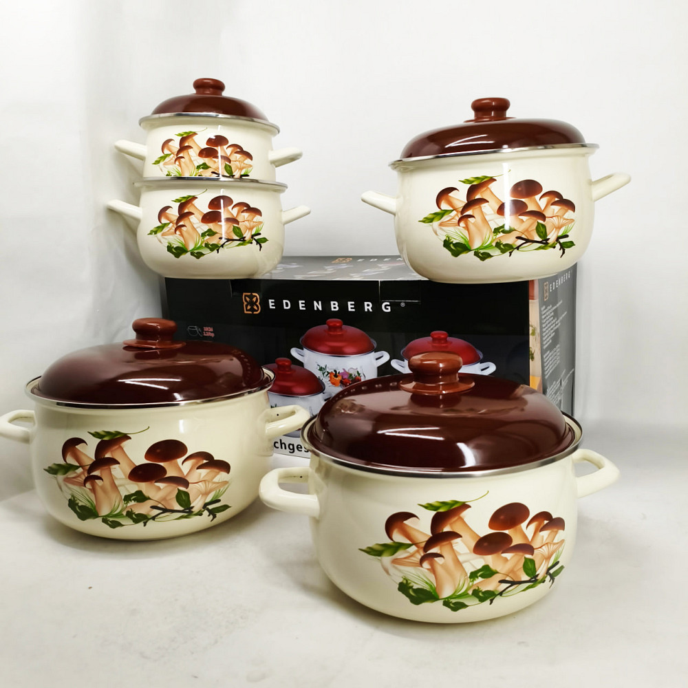 Комплект кастрюль, Комплект металлических кастрюль Набор для электронной плиты UG-28 Львов - изображение 7