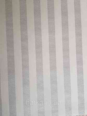 Шпалери вінілові на флізеліні Rasch Trianon Xlll 0.53х10 класика структурні смуги сріблясті молочні Київ