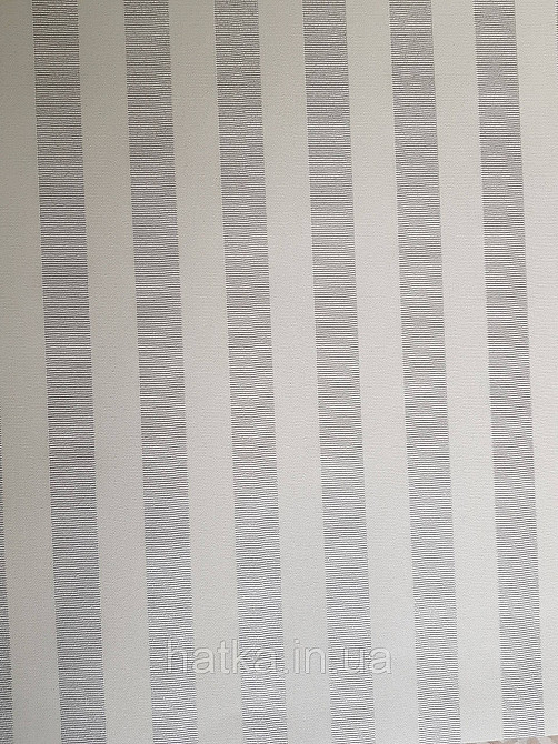Шпалери вінілові на флізеліні Rasch Trianon Xlll 0.53х10 класика структурні смуги сріблясті молочні Київ - фото 3