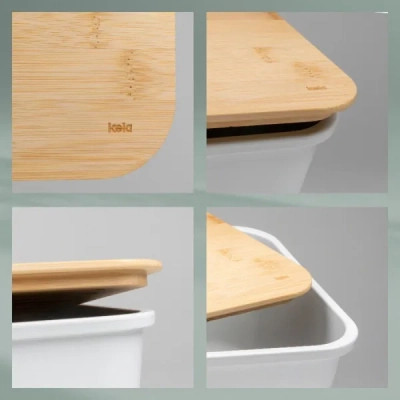 Хлібниця Kela Apart, біла, 38х21х12,5 см (12638) Вінниця - фото 6