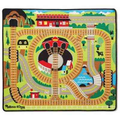 Детский коврик Melissa&Doug Железная дорога с паровозиками (MD19554) Винница