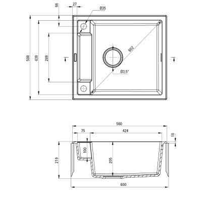 Мийка кухонна Deante Magnetic (ZRM T103) Вінниця
