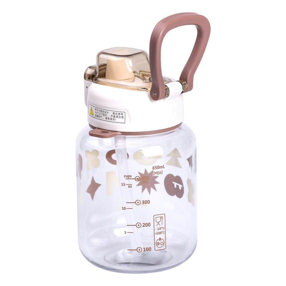 Детская бутылка для воды 650 мл с ремешком и трубочкой Киев - изображение 3