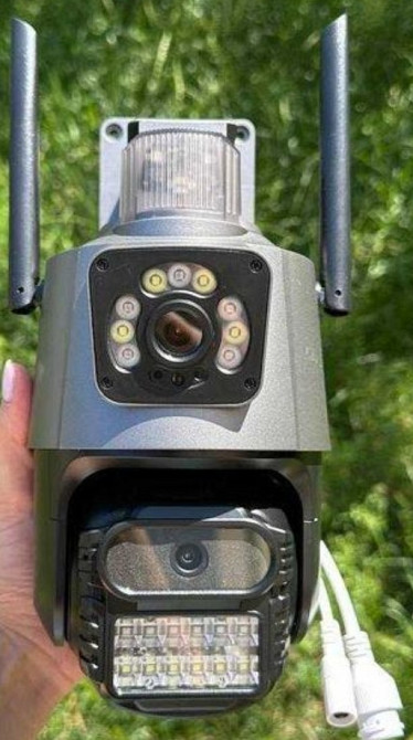 Вулична Камера відеоспостереження WiFi поворотна два об'єктиви P11 V380 Харків - фото 6