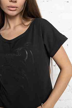 Летний женский спортивный костюм с шортами Черный M Харьков