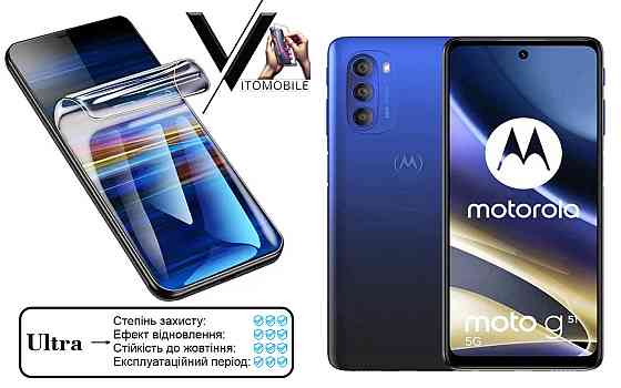 Полиуретановая пленка Ultra для Motorola Moto G51 5G – минимальная толщина, максимальная защита! Киев