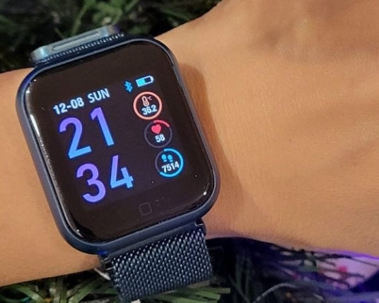 Наручний годинник, електронний, смарт браслет, Smart Watch T80S, сині. Київ - фото 6