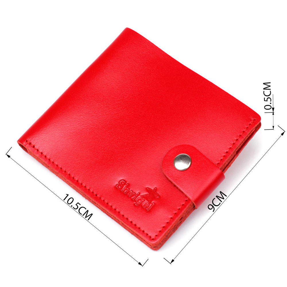 Кошелек женский кожаный SHVIGEL 16215 Красный Киев - изображение 4