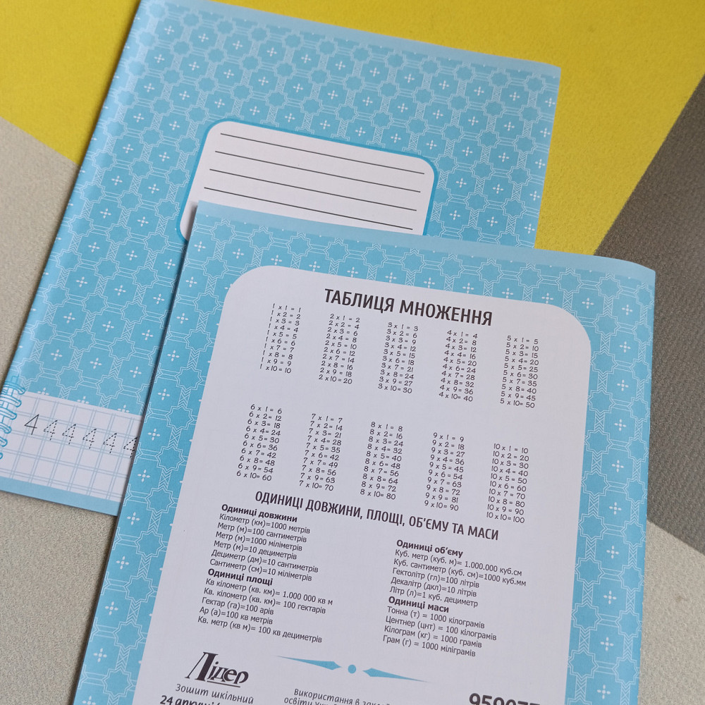 Школьные тетради 24ар клетка Лидер Киев - изображение 3