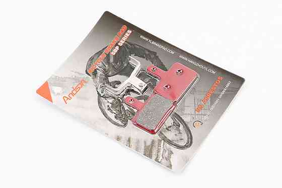 Гальмівні колодки Disk-brake (Shimano BR-M416,575,495,486,485,446,445,395,375), червоні YL-1001 Киев