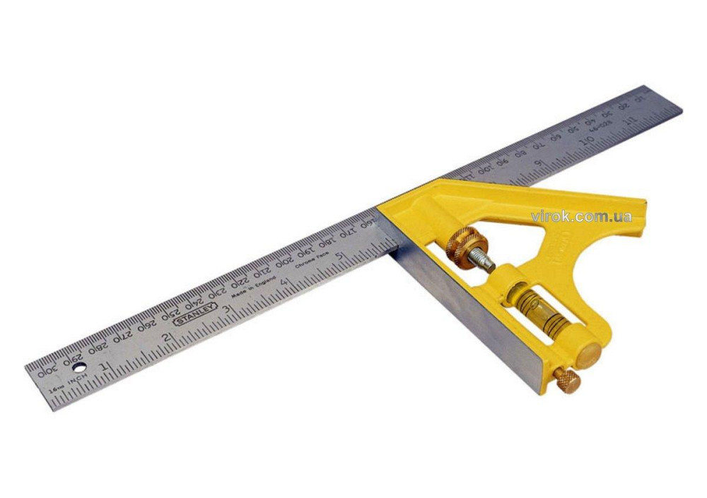 Кутник комбінований STANLEY : L= 300 мм з литою основою Одеса - фото 1