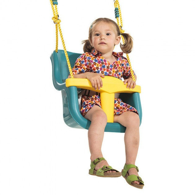 Гойдалка дитяча підвісна «Люкс» зі спинкою KBT Бельгія для дітей Фіолетовий Київ - фото 4