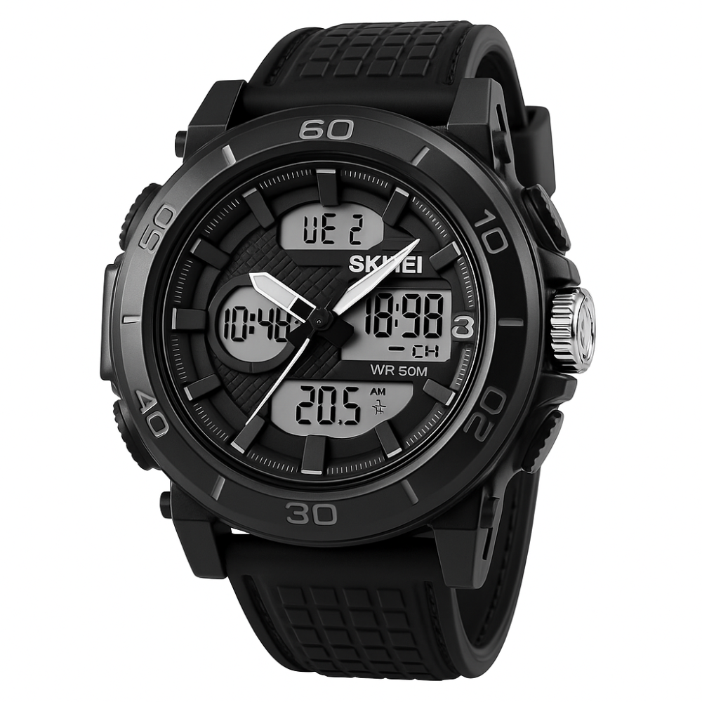 Спортивний чоловічий годинник для хлопця SKMEI 2098BKWT, Годинник чоловічий для плавання WH-35 Львів - фото 18