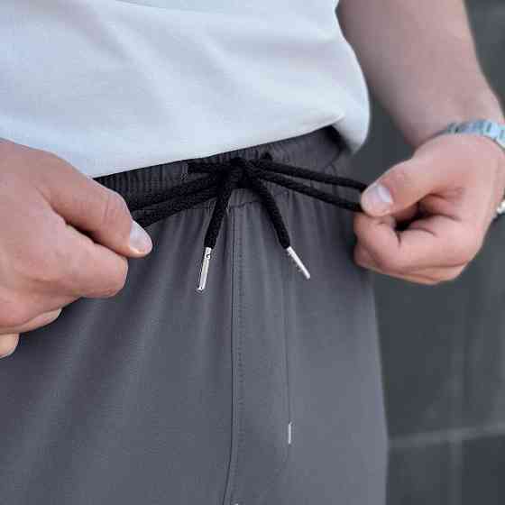 Чоловічі штани джогери з кишенями антрацит Pobedov Vershyna Київ