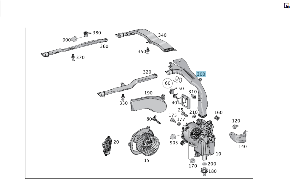 Mercedes-Benz  A1668312200 Повітряник кліматичної системи в багажнику задній лівий GL/GLS X166 Одеса - фото 4