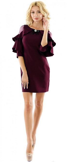 Платье с рукавом сетка волан (48) Киев - изображение 3