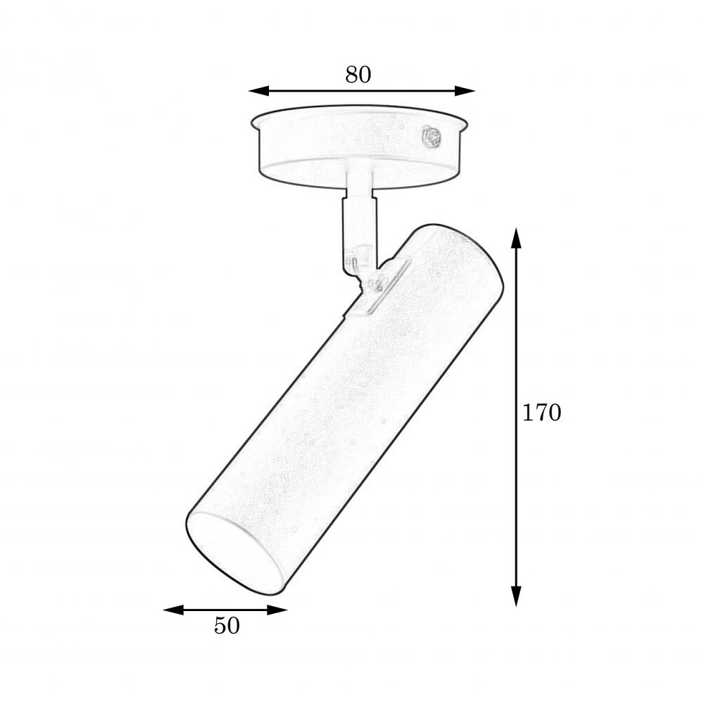 Світильник циліндр поворотний Е27 Telescope NL 1750 AL Київ - фото 6