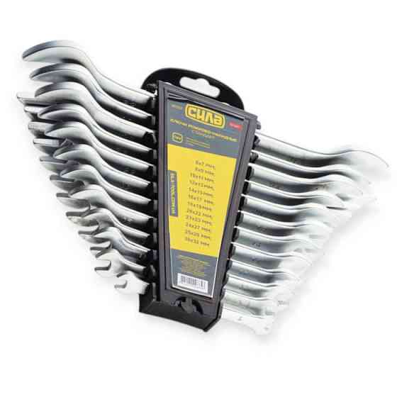 Набор ключей рожковых 6-32 мм 12 шт (планшет) CrV Satine Мукачево