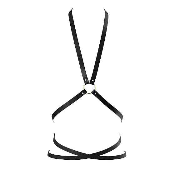 Портупея з екошкіри Bijoux Indiscrets Maze – Multi-Way Body Harness Black Sex Aura Київ
