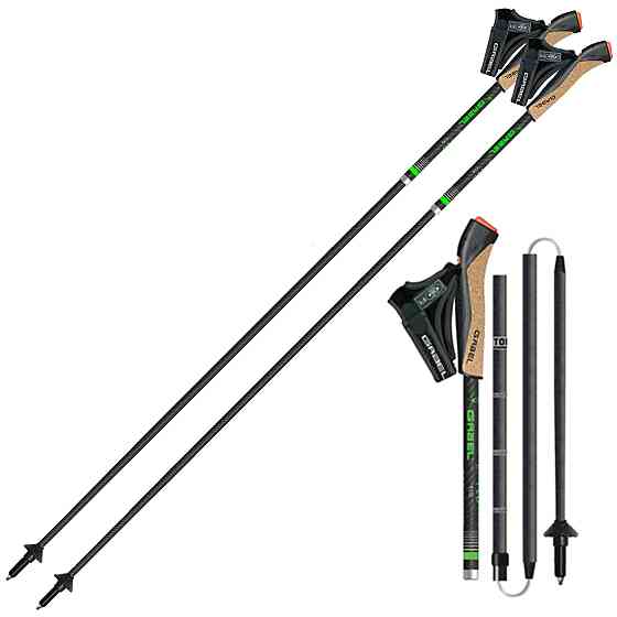 Палки для скандинавской ходьбы Gabel FLD Carbon 115 (7009400801150) Вінниця