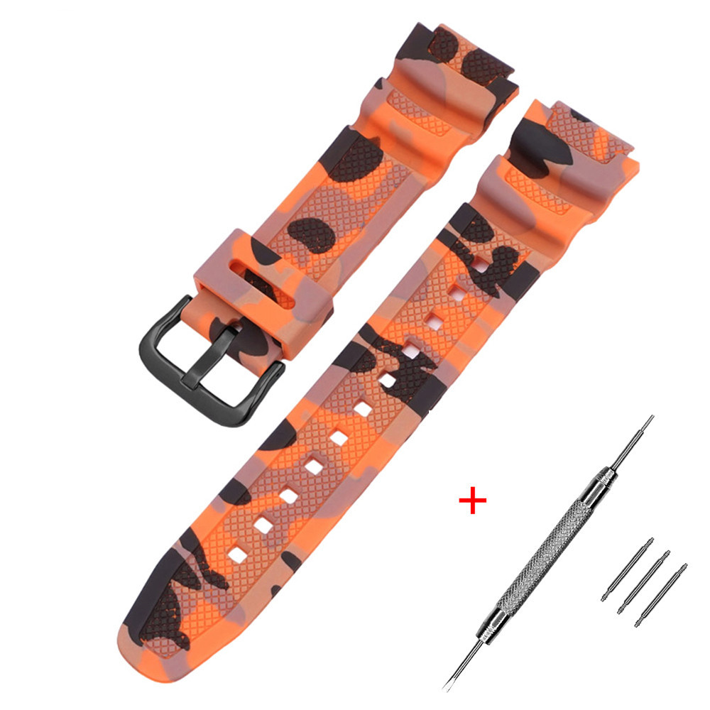 Ремешок для Casio G-Shock AQ-S800/AE-1200 Camo Orange BK SBR Киев - изображение 1